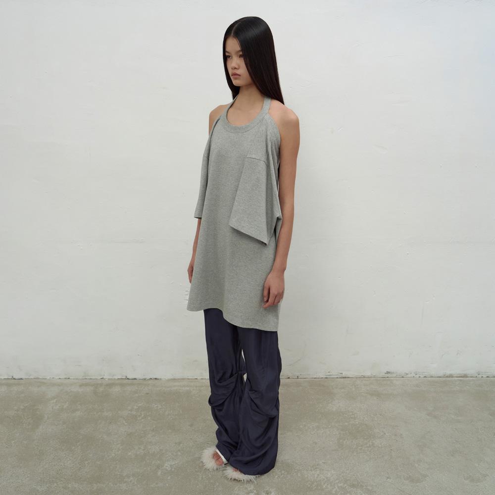 Lcdc Tm Halterneck Oversized T-Shirt (Melange Grey) Melange Grey/Os