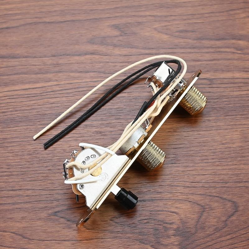 3 Way Guitar Control Plate Mounting Plate with Screws Compatible with Standard Style Electric Guitar Parts Replacement