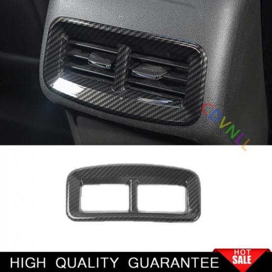 For Chevrolet Equinox 2018-2023 Carbon Fiber Rear Air Outlet Vent Cover Trim 1pc