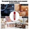 Bling Car Lip Balm Holder Insulating Crystal Rhinestone Auto Chapstick Holder Sparkling Vehicle Interior Decor Accessories