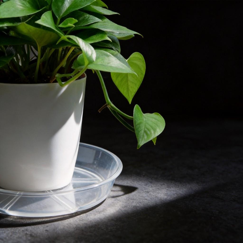 Plastic Flower Pot Tray With Pet Material And Dustproof Design For Garden And Home Use
