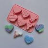 Angel Love Heart Shaped Silicone Chocolate Mold Cake Baking Tools Handmade Soap Candle Mould Valentine's Day Decorative Gift