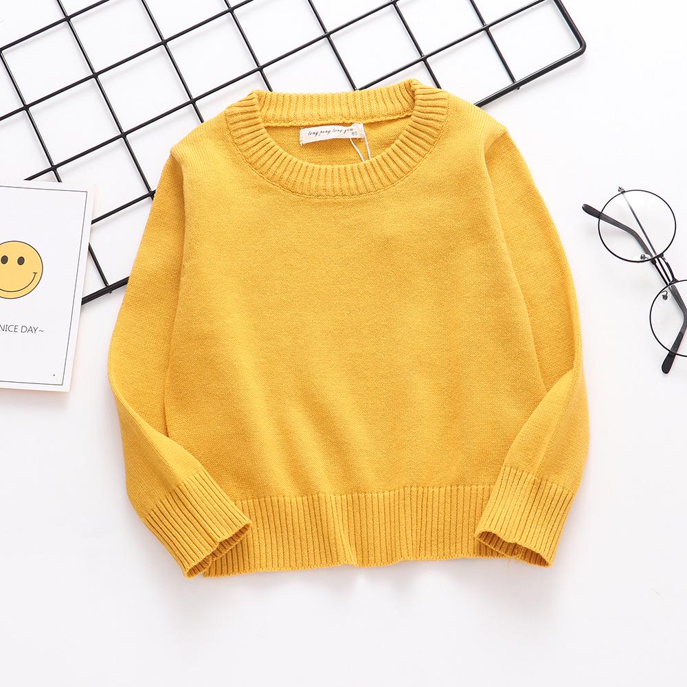 2022 New Arrival Korean Style Unisex Children's Pure Cotton Warm Knit Sweater