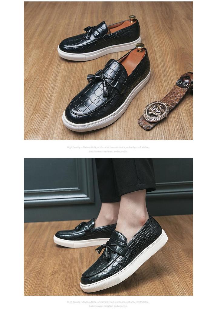 Men's Plus Size Tassel Slip-on Loafers - British Casual Fashion Summer Shoes
