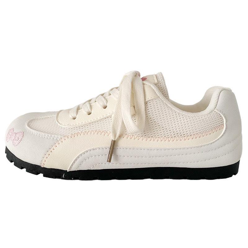 

33 dopamine sweet fruit bow embroidery niche design new flat bottom comfortable 35 бежевый