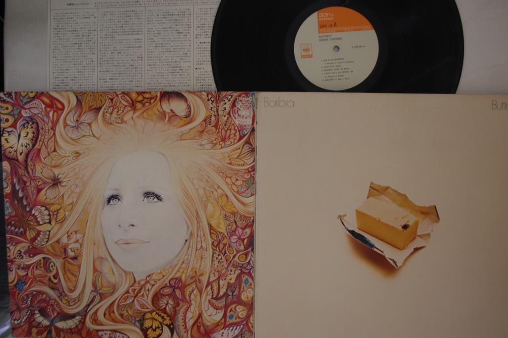 LP Record BARBRA STREISAND - Butterfly SOPO19 CBS SONY 1974 Japan Pop Used