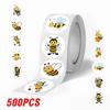 100-500Pcs Superior-Grade Cartoon Top-Grade Bee First-Class Stickers First-Class Cute First-Class Decals Self-Assembly Top-Grade Skateboard