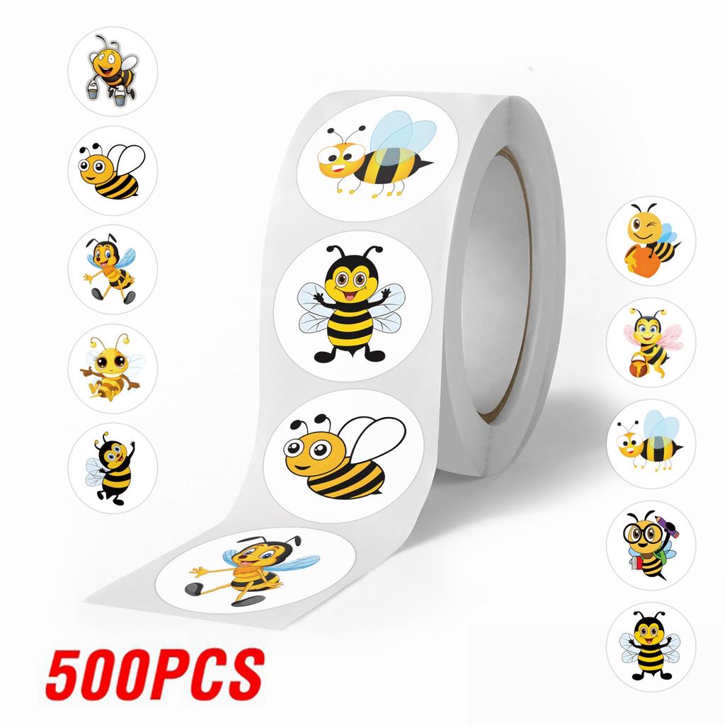 100-500Pcs Superior-Grade Cartoon Top-Grade Bee First-Class Stickers First-Class Cute First-Class Decals Self-Assembly Top-Grade Skateboard