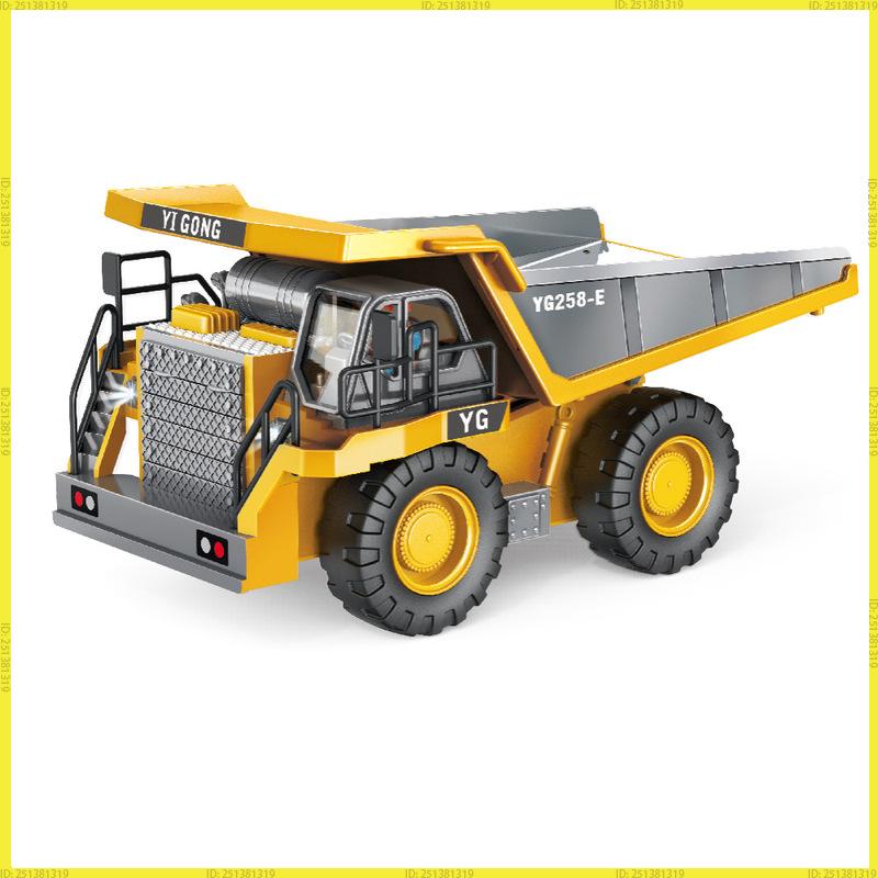 Remote Control Excavator Dump Truck 2.4G Rc Model Car Plaything Professional Alloy Plastic Simulation Construction Vehicle For Kids