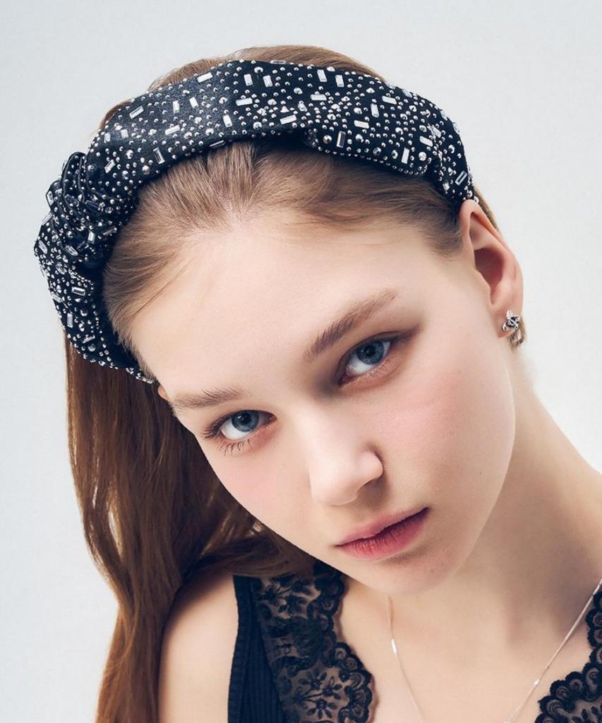 Dana Burton Atelier Crystal Shirring Hairband