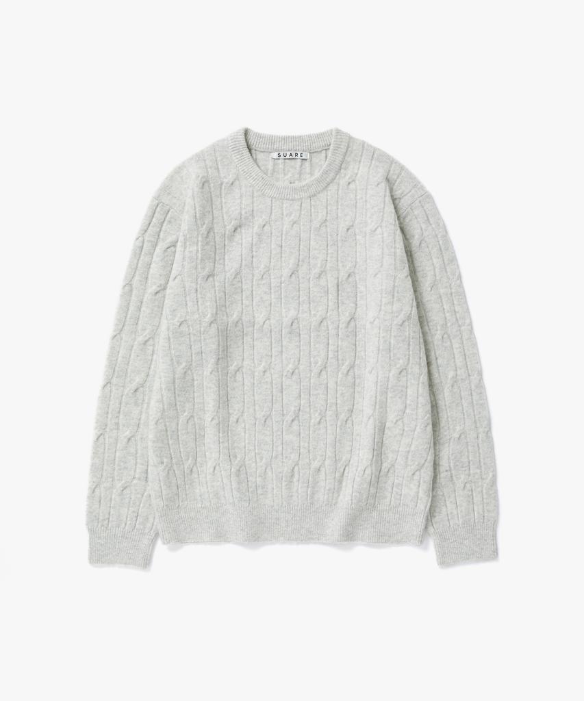 SUARE [Renewal] Cable Round Knit - 9 Colors