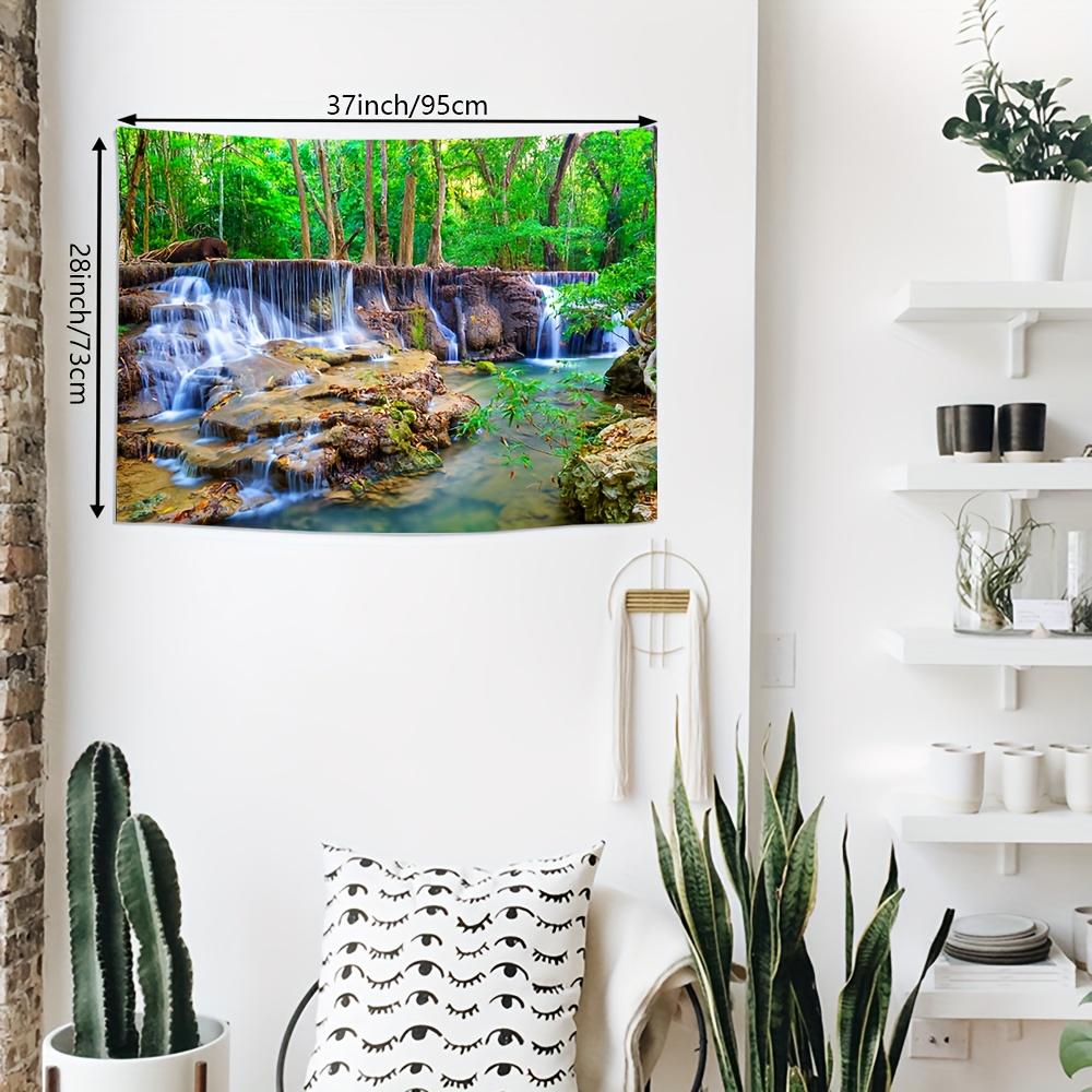 VIKAMA Chiang Mai Waterfall Tapestry Tropical Rainforest Stream Living Room Background Wall Room Decoration