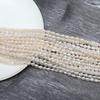 1String, Elegant White Natural Freshwater Pearls Beads for Jewelry Making DIY Necklaces, Bracelets Crafts (Beads 3-4mm, Length 36cm)