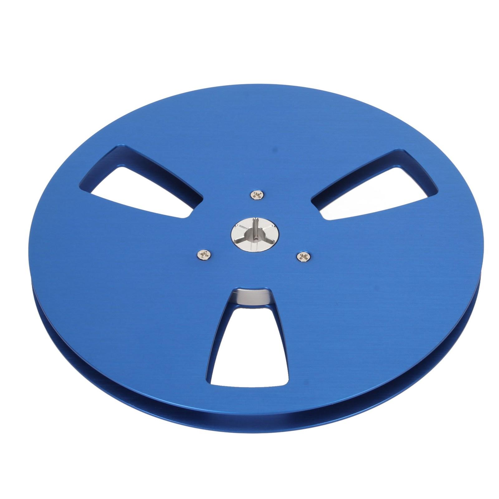 

14 7 Inch Empty Reel Aluminum Alloy Universal 3 Open Hole Takeup Reel Replacement Recording синій