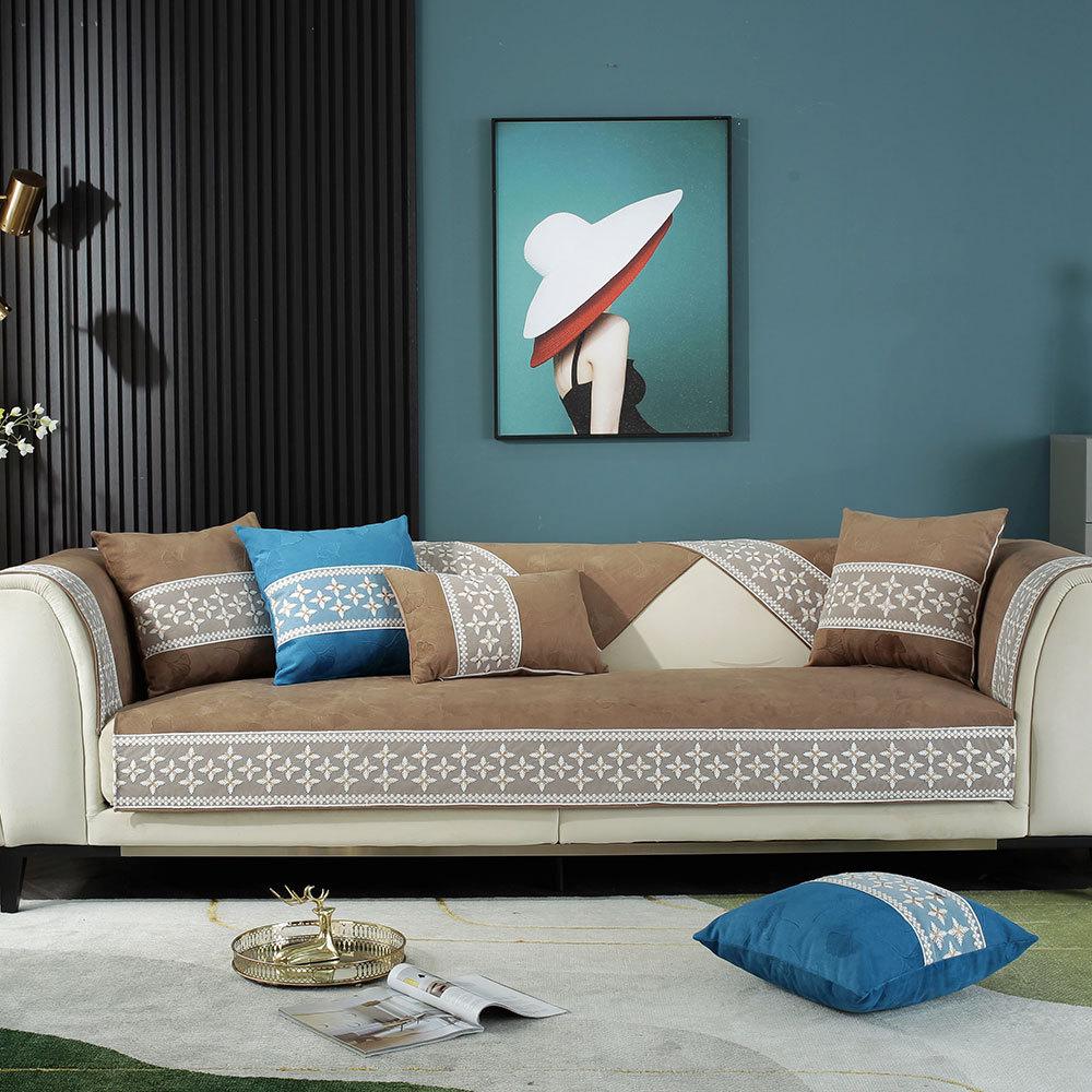 

Современная простая диванная подушка Four Seasons, универсальная скандинавская нескользящая подушка для дивана, чехол для дивана, чехол 70*70