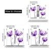 Set Of 2 Light Purple Flower Aesthetic Floral Blossom Curtain Decor Art Bedroom Living Room Offices Decoration Polyester Perfect For Sitting