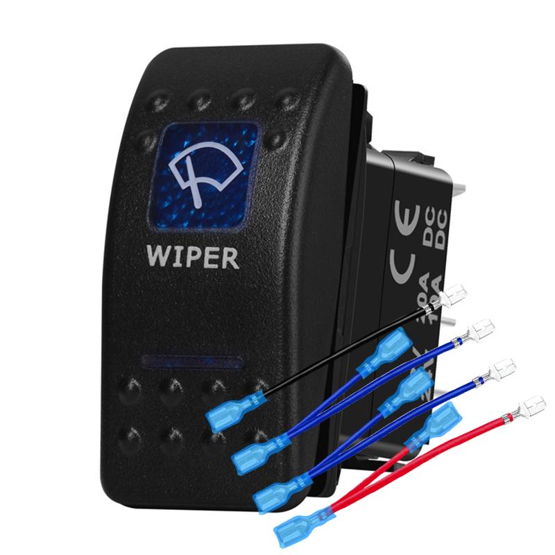 12v/24v Blue Led Light 5 Pin On Off SPST Rocker Switch 7 Pin On Off On ARB Carling Style Car Boat Waterproof Pump Push Switch