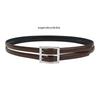 Black Double Buckle Belt Adjustable Elastic Waist Belt Casual Women Waistband for Office or Casual Wear
