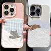 Sleep Dog Cat Deer Leather Texture Phone Case For Xiaomi Redmi Note 13 14 12 Pro Plus 11 10 11S 10S A5 A3 14C 12C 10C 9C A1 A2