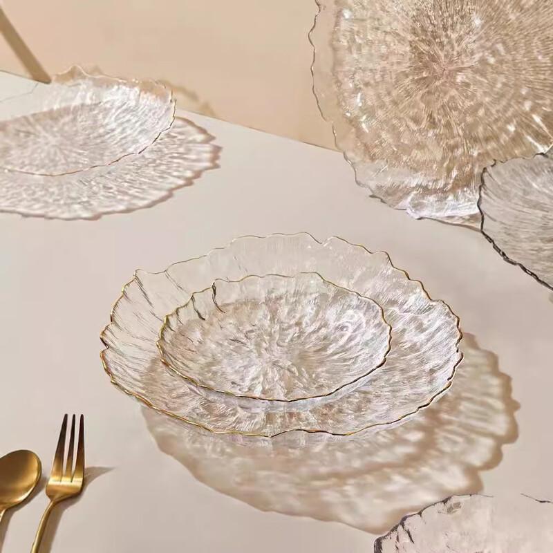 Minimalist Luxury Glass Fruit and Snack Bowl