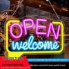 USB-Powered LED Neon Open Sign - Acrylic Lighted Characters