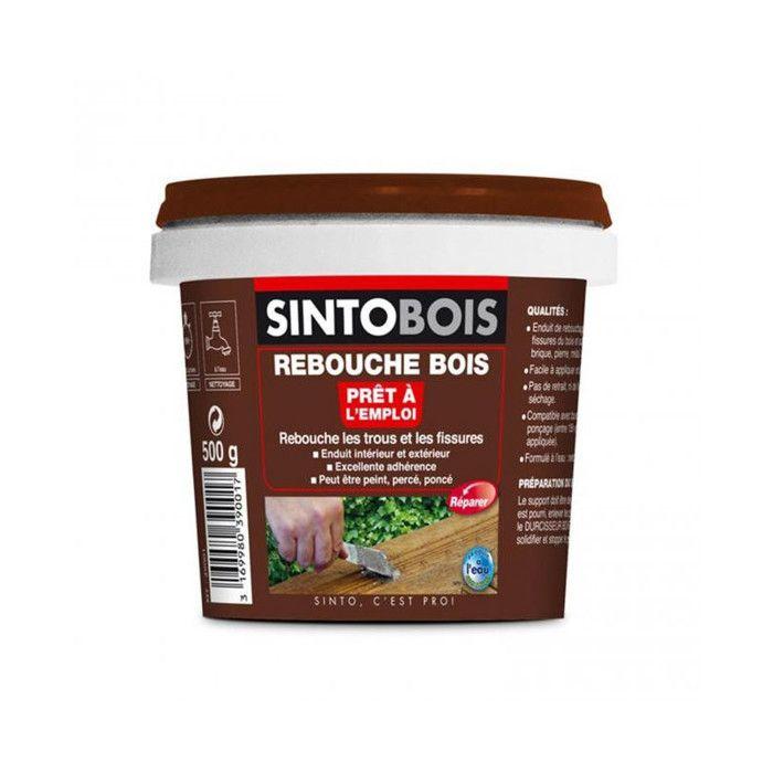 Pâte de rebouchage - sintobois - 1 kg - bois clair - intérieur - finition mat
