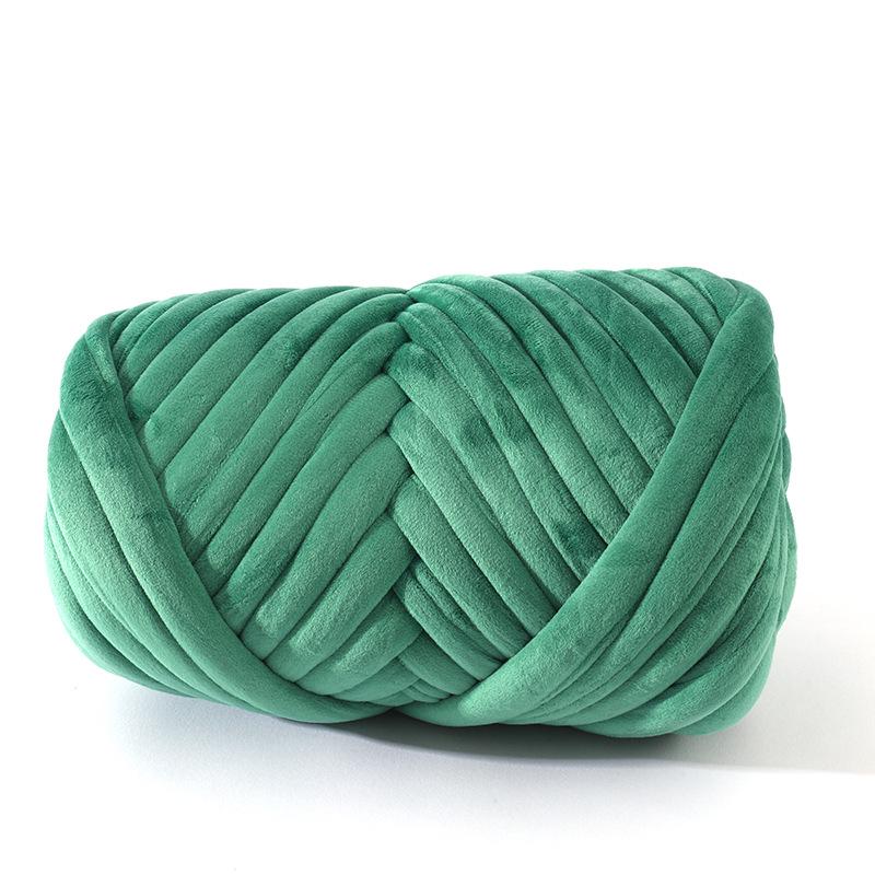 New Velvet Core-Spun Yarn for DIY: 3cm Thick Handmade Blanket, Pillow, Wool Fabric, Strip Yarn, Cat Bed.