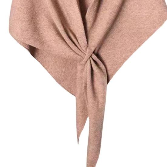Women Knitted Shawl Wrap Striped Print Cardigan Cape Wool Cashmere Scarf Comfortable Ladies Accessory