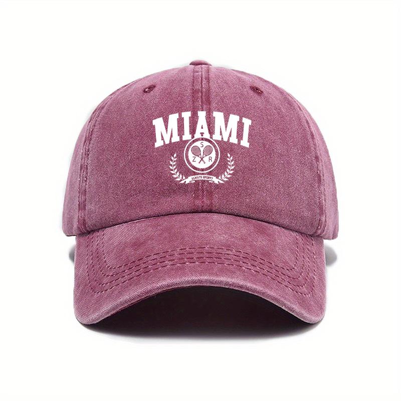 

American Retro Old Baseball Cap for Women with Big Head Size, Washed Denim, Wide Brim, Peaked Cap, Face-showing Small Hat красный