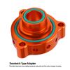 Blow Off Valve Adapter, Aluminum Blow Off Valve BOV Adapter CNC Billet Replacement for