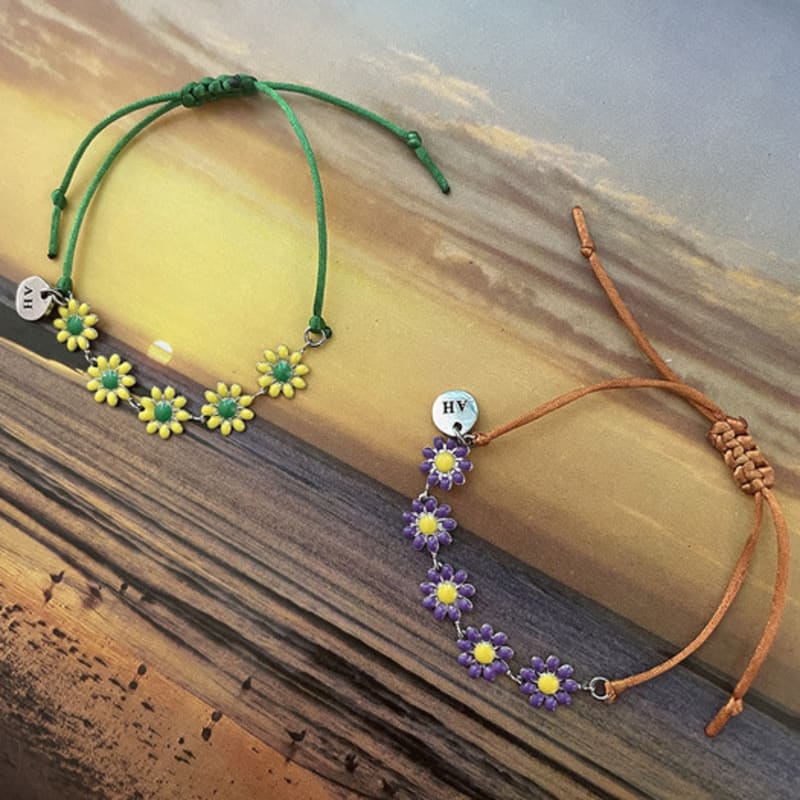 August Harmony Summer Daisy Bracelet (4color)