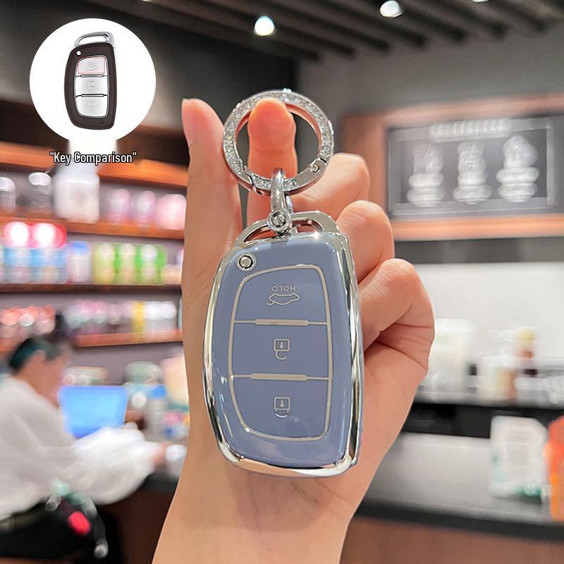 Modern Ix35, Elantra, Santa Fe, and Sonata Key Cover with Buckle