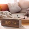 Multifunctional LED Student-specific Electronic Alarm Clock Desktop Desktop Digital Clock Wireless Charging Wooden Clock