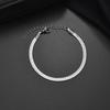 Hip-hop Retro Stainless Steel Blade Chain Bracelets for Men Women Minimalism Trend Versatile Non-fading Jewelry Accessories Gift