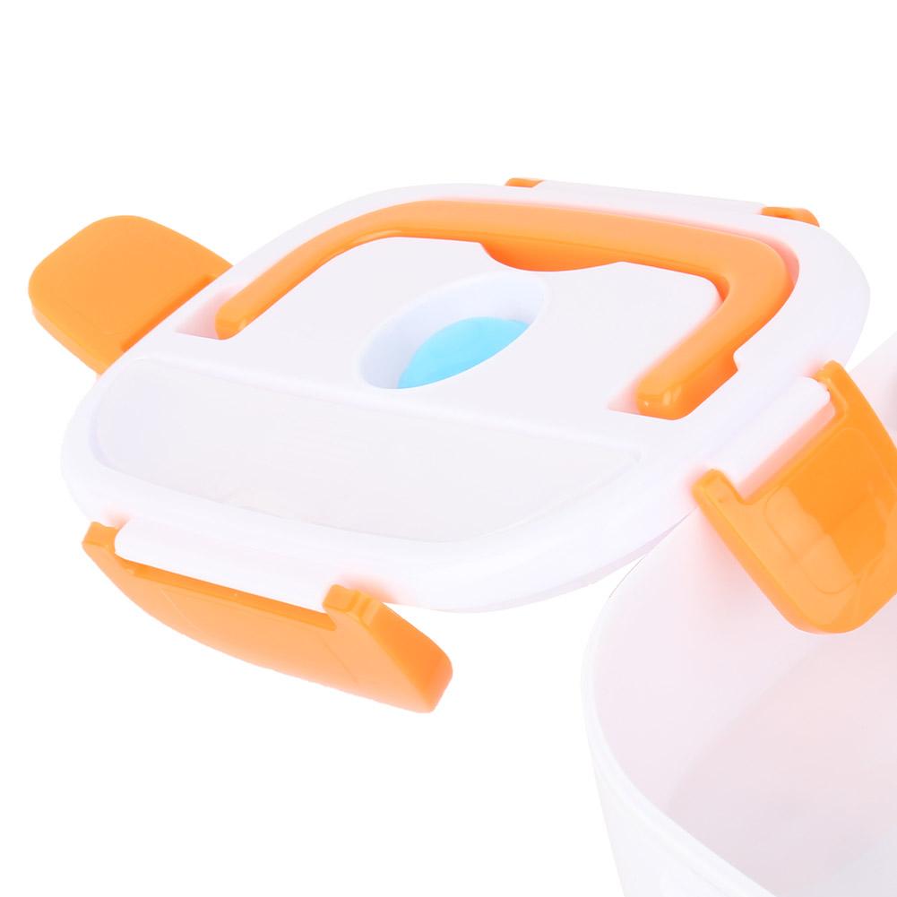 Portable Electric Heating Lunch Box Food Storage Container   (Orange)