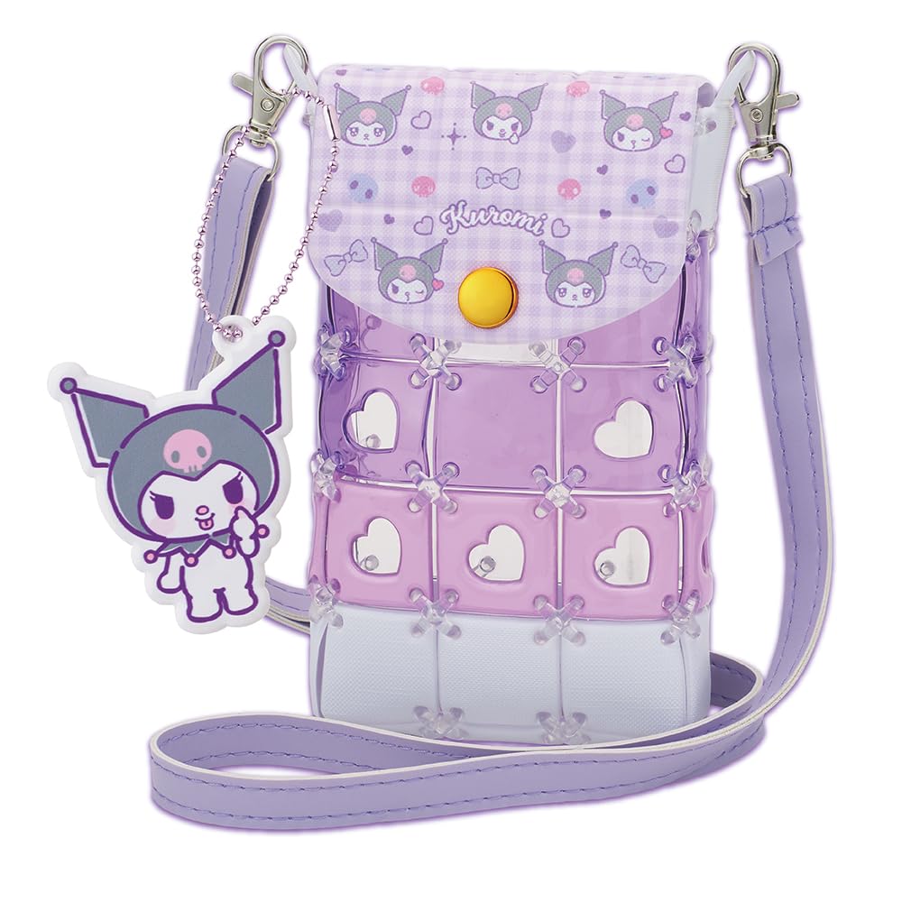 Beverly Pacherie Kuromi Smartphone Shoulder Bag [Comes with a Kuromi bag charm] [Perfect for fan activities with its visible pocket]
