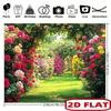 2D Flat Printing Rose Arch Backdrop for Weddings, Birthdays & Photoshoots