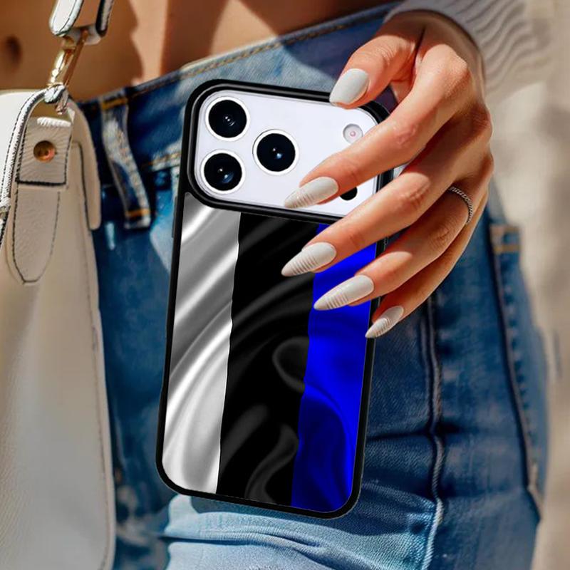 Estland Flagge Handyhülle Für iPhone 17 Air 14 15 13 12 Max Hülle Für Apple 14 15 16 16e 11 Pro Max Plus
