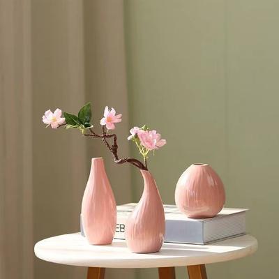 Simple Ceramic Vase Decoration, Living Room Home Dining Table Decoration, Flower Arrangement, Hydroponic Plants, Small Vase