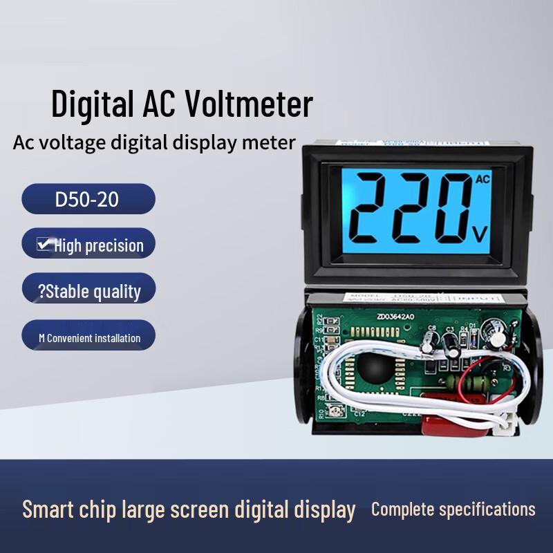 

Yuan Te D50-20 Digital AC Voltmeter CN plug (adapter included)