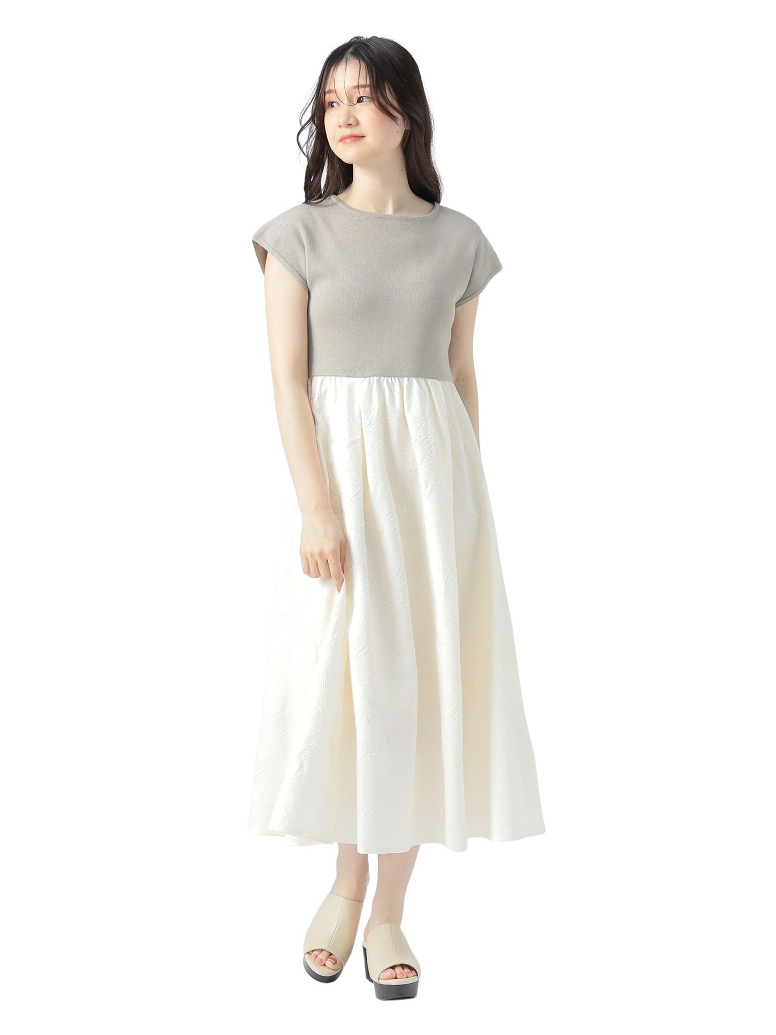 

Платье женское Beams Heart жаккардовое комбинированное, единый размер, бежевое, бежевый