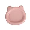 Cute Cat Food Dish Little Bear Dog Plate Colorful Kitten Bowl  for Puppy Cat