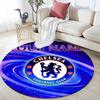 Custom Name Chelsea Football Club Round Area Rug,Carpet Rug for Living Room Bedroom Sofa Playroom Decor,Non-slip Floor Mat