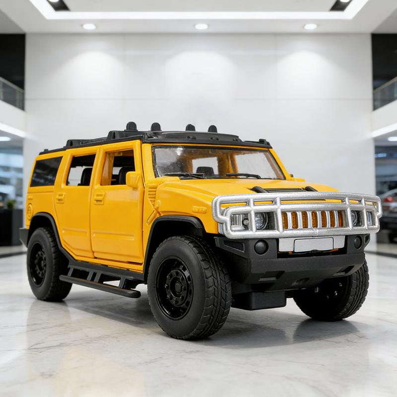 1/32 Hummer H2 Alloy Model Car Toy Diecasts Metal Casting Sound and Light Car Toys For Children Vehicle