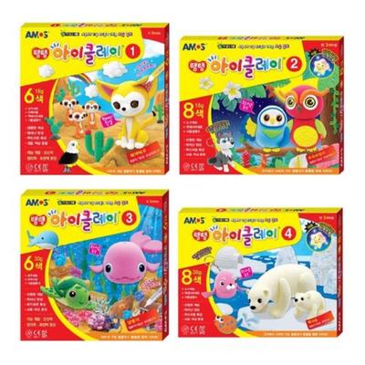 Amos I Clay1~4(Fennec Fox,EagleOwl,Finless Porpoise,White Bear)4 Kinds Animals