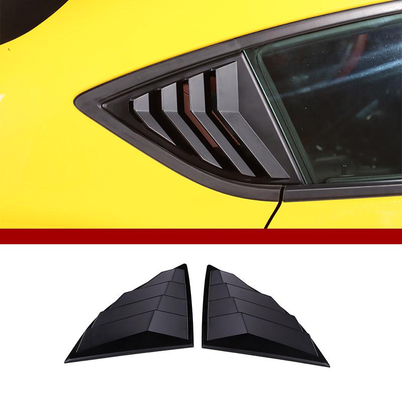 

For Toyota GR Supra A90 19-22 ABS Car styling Car Rear Window Triangle Exterior Shutter Deflector Decoration Car Accessories матовий чорний колір