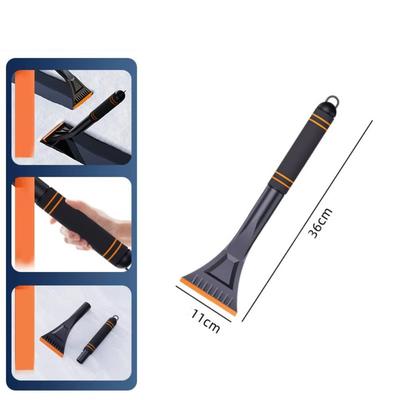 2 In 1 Car Snow Removable Brush Multi-Functional Winter Snow Removal Car Ice Shovel Long Handle Extendable Ice Scrape Auto