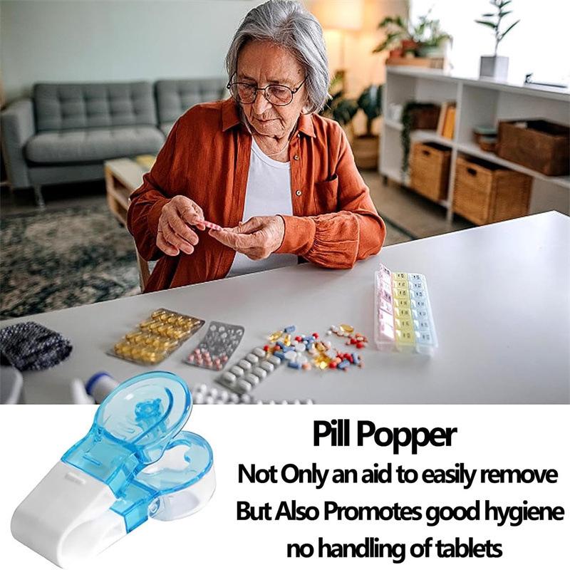 Portable Pill Organizer with Splitting and Dispensing Functions