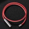 Fashion Red Pink Mix Leather Bracelets Women Multilayer Braided Rope Bracelets For Female Bracelets Jewelry