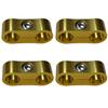 GRmkt Aluminium Schlauch Trennklammer Auto Verkabelung Befestigung Montage Hardware